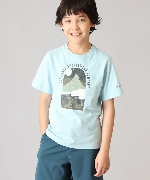Columbia(コロンビア)の「Columbia/ キッズアイテム/ バレークリークIIショートスリーブグラフィックTシャツ /コロンビア(Tシャツ/カットソー・キッズ・ブルー/ブラック/ホワイト・L/S/M/XS/XXS)」の3枚目の写真