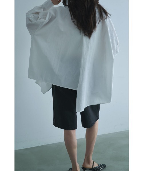 marjour（マージュール）の「HIGH DENSITY COTTON SHIRT（シャツ/ブラウス・レディース・オフホワイト/ピンク・M）」の8枚目の写真