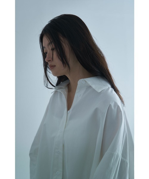 marjour（マージュール）の「HIGH DENSITY COTTON SHIRT（シャツ/ブラウス・レディース・オフホワイト/ピンク・M）」の10枚目の写真