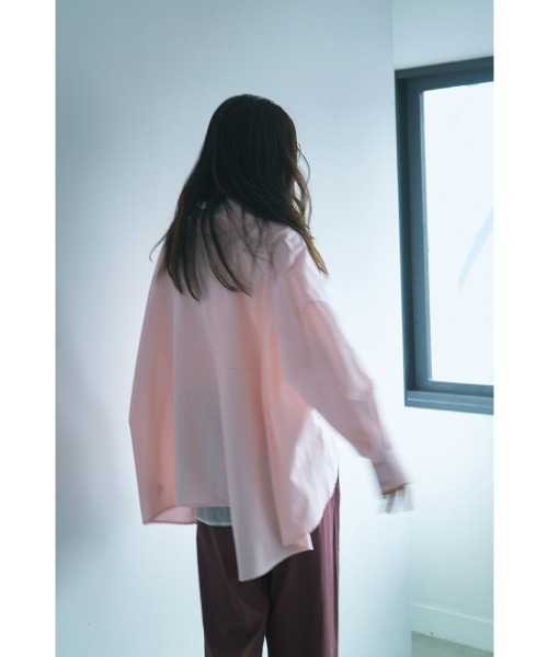 marjour（マージュール）の「HIGH DENSITY COTTON SHIRT（シャツ/ブラウス・レディース・オフホワイト/ピンク・M）」の20枚目の写真