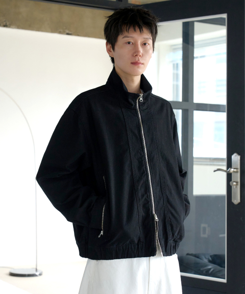 NOUN(ノウン)の「stand collar jacket (black)(その他アウター・メンズ・その他・2/1)」の1枚目の写真