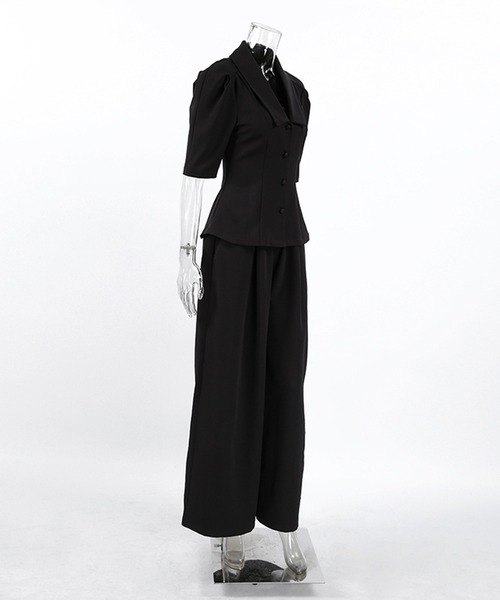 DECADE CLASSIC(ディケイド クラシック)の「DECADE CLASSIC パワショルセットアップ(セットアップ・レディース・ブラック・SMALL/MEDIUM)」の2枚目の写真