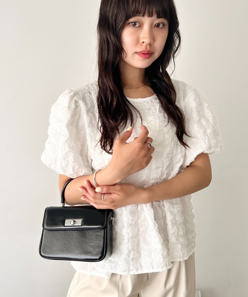 wears(ウェアーズ)の「2wayスクエアショルダーミニバッグ(ショルダーバッグ・レディース・ホワイト/ブラック・FREE)」の15枚目の写真