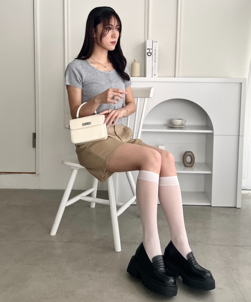 wears(ウェアーズ)の「2wayスクエアショルダーミニバッグ(ショルダーバッグ・レディース・ホワイト/ブラック・FREE)」の9枚目の写真