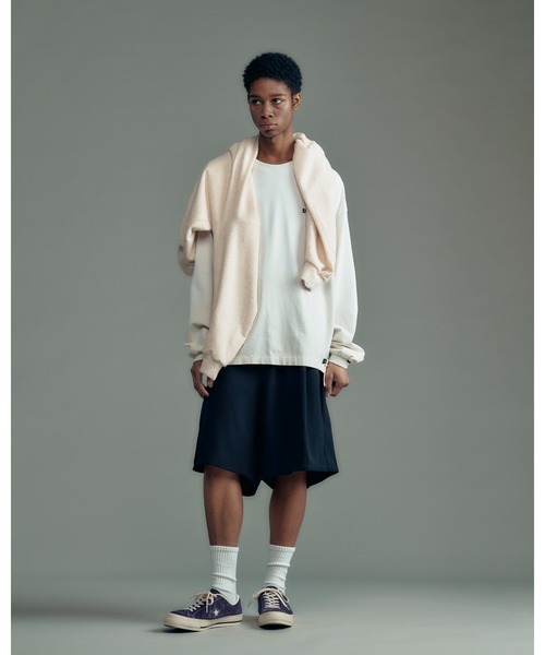 ADAM PATEK（アダムパテック）の「ADAMPATEK/noise aging embroidered long-sleeved T/ノイズプリントエイジング加工ロングスリーブT(AP2614023)（Tシャツ/カットソー・レディース・ピンク/ブラック/グリーン/ホワイト・2/1）」の5枚目の写真
