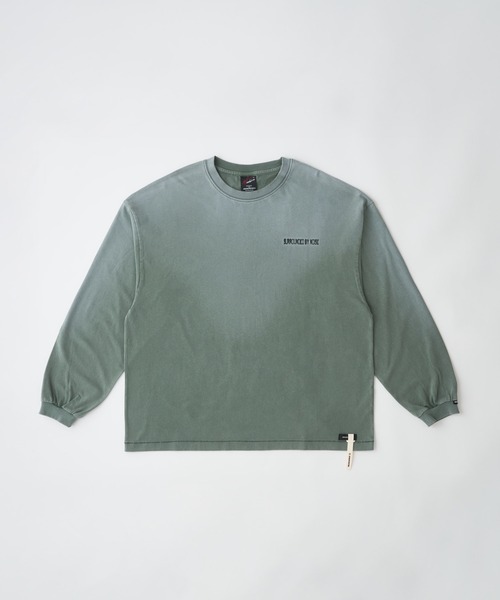 ADAM PATEK（アダムパテック）の「ADAMPATEK/noise aging embroidered long-sleeved T/ノイズプリントエイジング加工ロングスリーブT(AP2614023)（Tシャツ/カットソー・レディース・ピンク/ブラック/グリーン/ホワイト・2/1）」の10枚目の写真