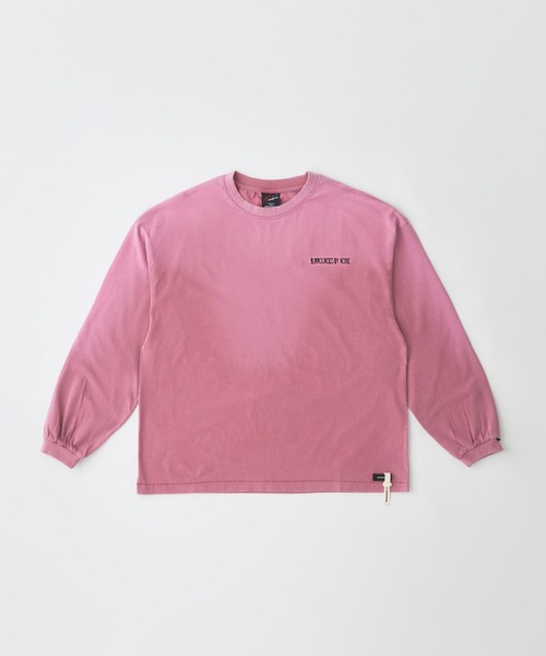 ADAM PATEK（アダムパテック）の「ADAMPATEK/noise aging embroidered long-sleeved T/ノイズプリントエイジング加工ロングスリーブT(AP2614023)（Tシャツ/カットソー・レディース・ピンク/ブラック/グリーン/ホワイト・2/1）」の11枚目の写真