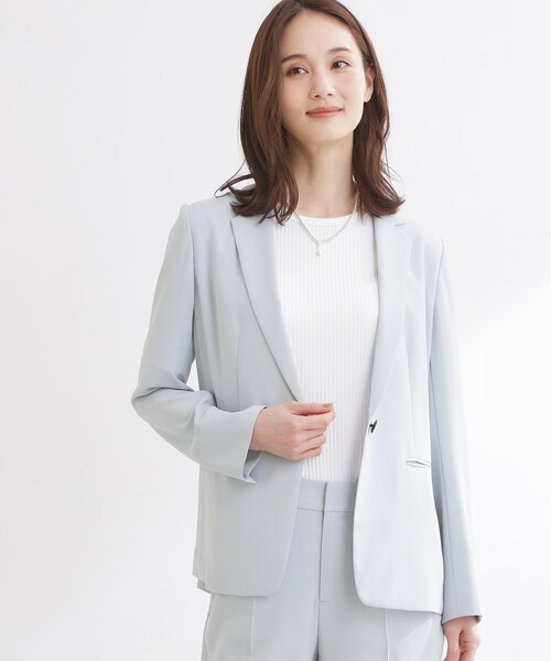 Reflect(リフレクト)の「【UVカット/接触冷感/セットアップ可】テーラードジャケット(テーラードジャケット・レディース・サックスブルー/ネイビー・15 /11/09/07/13)」の13枚目の写真