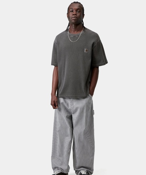 Carhartt（カーハート）の「Carhartt WIP/カーハート 半袖 Tシャツ S/S NELSON WAFFLET-SHIRT I036185（Tシャツ/カットソー・メンズ・ブラック/ナチュラル/ブルー・L/XL/S/M）」の4枚目の写真