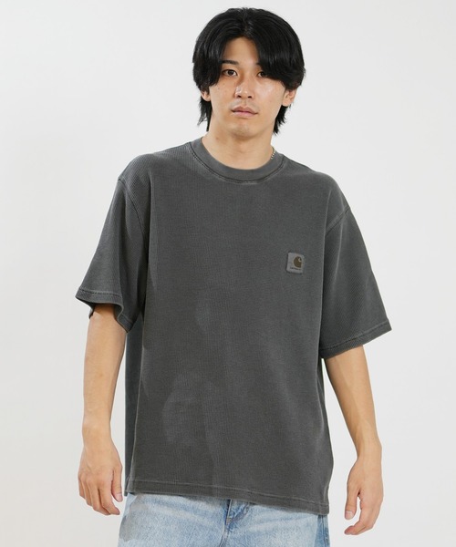 Carhartt（カーハート）の「Carhartt WIP/カーハート 半袖 Tシャツ S/S NELSON WAFFLET-SHIRT I036185（Tシャツ/カットソー・メンズ・ブラック/ナチュラル/ブルー・L/XL/S/M）」の18枚目の写真