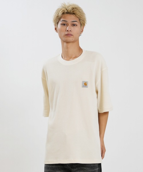 Carhartt（カーハート）の「Carhartt WIP/カーハート 半袖 Tシャツ S/S NELSON WAFFLET-SHIRT I036185（Tシャツ/カットソー・メンズ・ブラック/ナチュラル/ブルー・L/XL/S/M）」の13枚目の写真