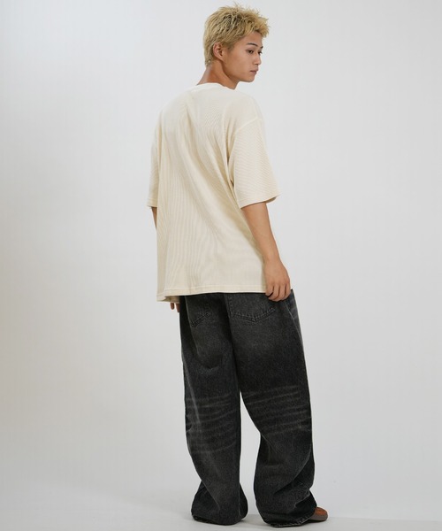 Carhartt（カーハート）の「Carhartt WIP/カーハート 半袖 Tシャツ S/S NELSON WAFFLET-SHIRT I036185（Tシャツ/カットソー・メンズ・ブラック/ナチュラル/ブルー・L/XL/S/M）」の16枚目の写真