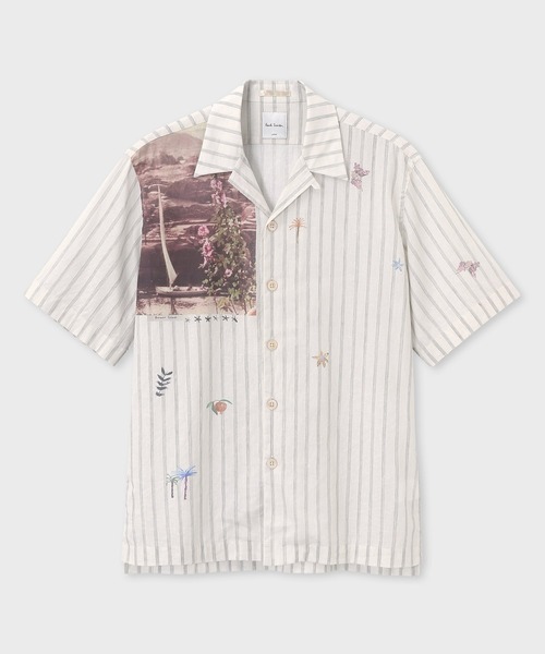 Paul Smith(ポールスミス)の「Holiday Snap オープンカラーシャツ / 163645 332(シャツ/ブラウス・メンズ・オフホワイト・X-LARGE/LARGE/MEDIUM/SMALL)」の1枚目の写真