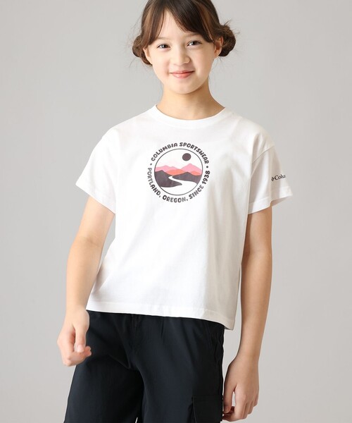 Columbia(コロンビア)の「Columbia/ キッズアイテム/ ミッションレイクIIショートスリーブグラフィックシャツ /コロンビア(Tシャツ/カットソー・キッズ・ホワイト/ブルー/ブラック・L/M/S)」の2枚目の写真