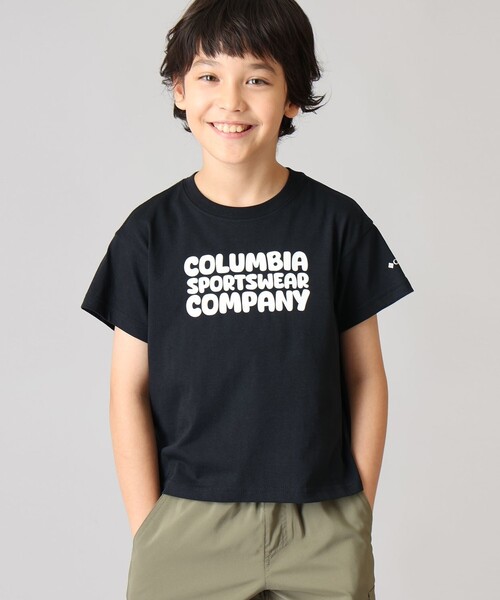 Columbia(コロンビア)の「Columbia/ キッズアイテム/ ミッションレイクIIショートスリーブグラフィックシャツ /コロンビア(Tシャツ/カットソー・キッズ・ホワイト/ブルー/ブラック・L/M/S)」の1枚目の写真