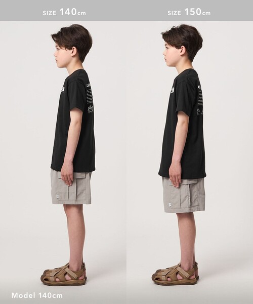THE NORTH FACE(ザノースフェイス)の「<THE NORTH FACE>ヒストリカル ロゴ Tシャツ / キッズ 130cm-160cm(Tシャツ/カットソー・キッズ・ブラック/ホワイト/グレー系・140cm/130cm/150cm/160cm)」の14枚目の写真