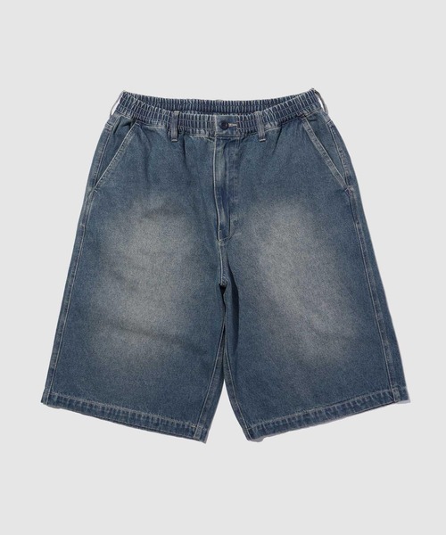 NAVY（ネイビー）の「【NAVY / ネイビー】イージーワイドショーツ（デニムパンツ・メンズ・カモフラージュ/ブラック/ブルー・M/L/XL）」の12枚目の写真