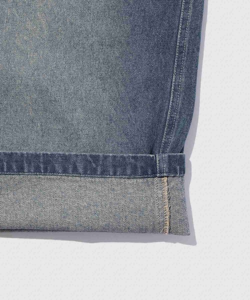 NAVY（ネイビー）の「【NAVY / ネイビー】イージーワイドショーツ（デニムパンツ・メンズ・カモフラージュ/ブラック/ブルー・M/L/XL）」の18枚目の写真