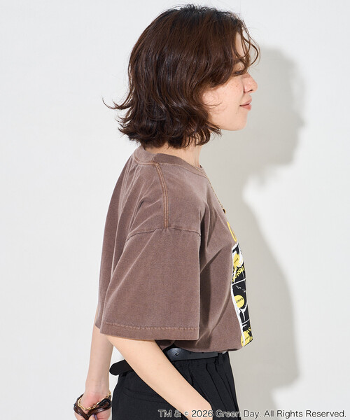 FREAK'S STORE(フリークスストア)の「GOOD ROCK SPEED/グッドロックスピード GREENDAY T-SHIRT/ロックTシャツ/グリーンデイ(Tシャツ/カットソー・レディース・チャコールグレー/ブラウン/ホワイト・フリ-)」の15枚目の写真