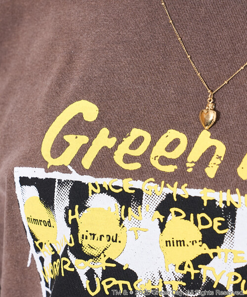 FREAK'S STORE(フリークスストア)の「GOOD ROCK SPEED/グッドロックスピード GREENDAY T-SHIRT/ロックTシャツ/グリーンデイ(Tシャツ/カットソー・レディース・チャコールグレー/ブラウン/ホワイト・フリ-)」の18枚目の写真