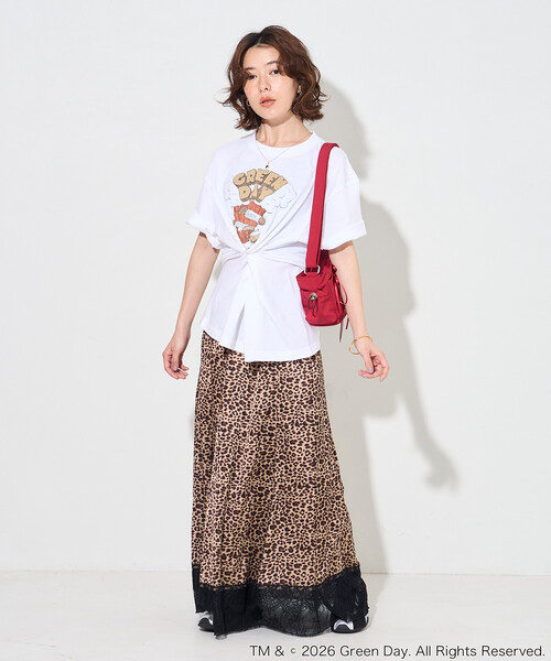 FREAK'S STORE(フリークスストア)の「GOOD ROCK SPEED/グッドロックスピード GREENDAY T-SHIRT/ロックTシャツ/グリーンデイ(Tシャツ/カットソー・レディース・チャコールグレー/ブラウン/ホワイト・フリ-)」の19枚目の写真