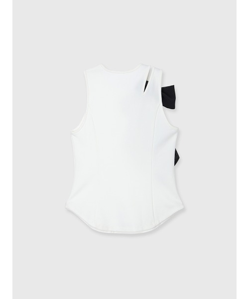 EIMY ISTOIRE(エイミーイストワール)の「2WAY RIBBON SLIT TANK(Tシャツ/カットソー・レディース・グレー/ブラック/ホワイト・F)」の17枚目の写真