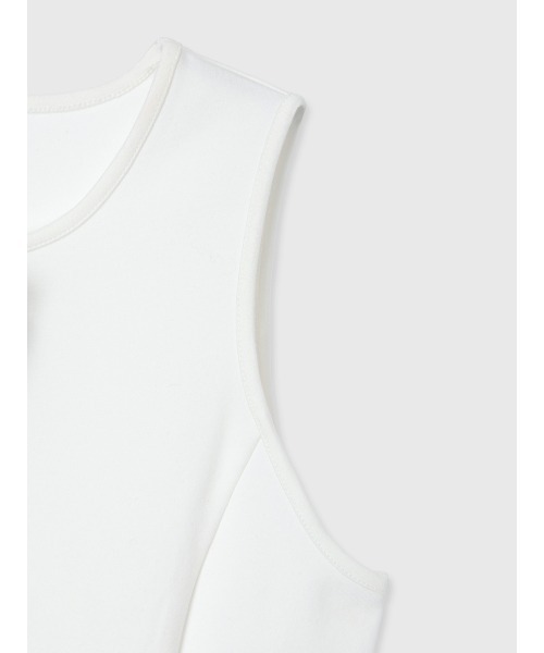 EIMY ISTOIRE(エイミーイストワール)の「2WAY RIBBON SLIT TANK(Tシャツ/カットソー・レディース・グレー/ブラック/ホワイト・F)」の19枚目の写真