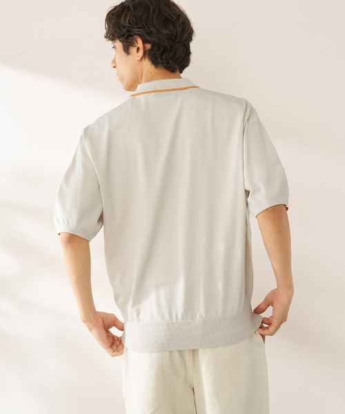 B.C STOCK（ベーセーストック）の「ANTS & ELEPHANTS / アンツアンドエレファンツ レイカンポロ（ニット/セーター・メンズ・グレー/アイボリー/ネイビー/イエロー・MEDIUM/LARGE）」の11枚目の写真