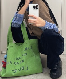 BLUELUE（ブルール）の「「BLUELUE / ブルールー」LOVE BIG トートバッグ（トートバッグ）」