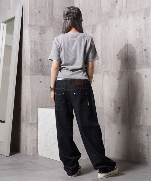 1111clothing(ワンフォークロージング)の「レギュラーフィット サーマル ヘンリーネック Tee / Regular Fit Thermal Henley Neck Tee(Tシャツ/カットソー・メンズ・グレー/カーキ/ブラック/ネイビー・L/M/XL)」の22枚目の写真