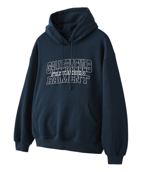 RAIMENT(レイメント)の「ギャラリークラブアーチ刺繍フードパーカー_ネイビー(パーカー・メンズ・その他・SMALL/MEDIUM/LARGE)」の1枚目の写真