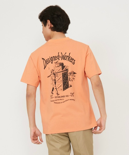 Dickies(ディッキーズ)の「Dickies/ディッキーズ グラフィックTシャツ 半袖(Worker)(Tシャツ/カットソー・メンズ・ブラック/ホワイト/オレンジ・MEDIUM/LARGE)」の3枚目の写真