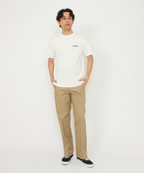 Dickies(ディッキーズ)の「Dickies/ディッキーズ グラフィックTシャツ 半袖(Worker)(Tシャツ/カットソー・メンズ・ブラック/ホワイト/オレンジ・MEDIUM/LARGE)」の4枚目の写真