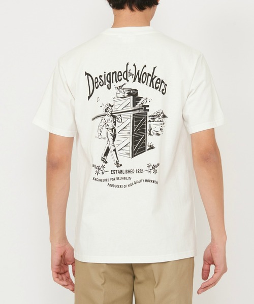 Dickies(ディッキーズ)の「Dickies/ディッキーズ グラフィックTシャツ 半袖(Worker)(Tシャツ/カットソー・メンズ・ブラック/ホワイト/オレンジ・MEDIUM/LARGE)」の8枚目の写真