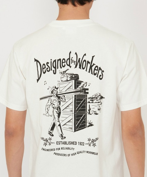 Dickies(ディッキーズ)の「Dickies/ディッキーズ グラフィックTシャツ 半袖(Worker)(Tシャツ/カットソー・メンズ・ブラック/ホワイト/オレンジ・MEDIUM/LARGE)」の12枚目の写真