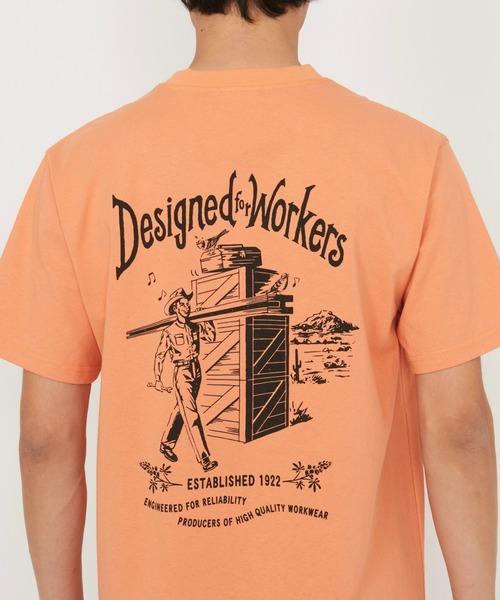 Dickies(ディッキーズ)の「Dickies/ディッキーズ グラフィックTシャツ 半袖(Worker)(Tシャツ/カットソー・メンズ・ブラック/ホワイト/オレンジ・MEDIUM/LARGE)」の19枚目の写真