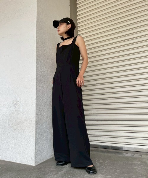 AMAIL(アマイル)の「Back Open All(つなぎ/オールインワン・レディース・ブラック・FREE)」の4枚目の写真