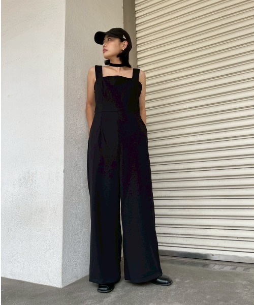 AMAIL(アマイル)の「Back Open All(つなぎ/オールインワン・レディース・ブラック・FREE)」の3枚目の写真