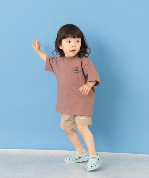 and D. petit main（アンドディープティマイン）の「【綿100】【365D.】YUMMY半袖Tシャツ（Tシャツ/カットソー・キッズ・チャコール/イエロー/オートミール/ブラウン・120cm/140cm/100cm/90cm/110cm/130cm）」の15枚目の写真