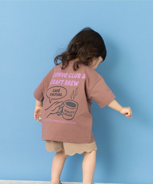 and D. petit main（アンドディープティマイン）の「【綿100】【365D.】YUMMY半袖Tシャツ（Tシャツ/カットソー・キッズ・チャコール/イエロー/オートミール/ブラウン・120cm/140cm/100cm/90cm/110cm/130cm）」の13枚目の写真