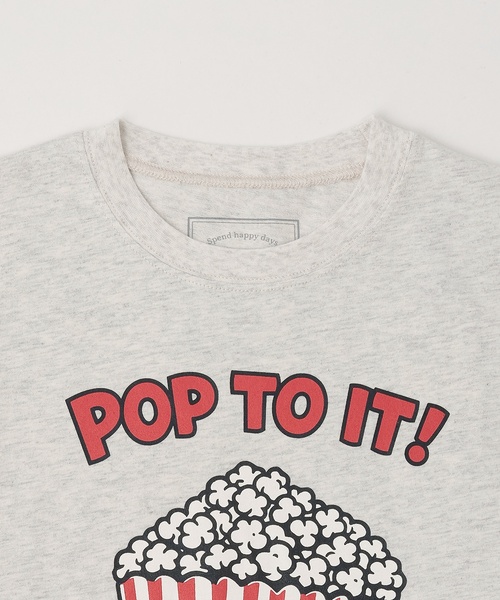 and D. petit main（アンドディープティマイン）の「【綿100】【365D.】YUMMY半袖Tシャツ（Tシャツ/カットソー・キッズ・チャコール/イエロー/オートミール/ブラウン・120cm/140cm/100cm/90cm/110cm/130cm）」の6枚目の写真