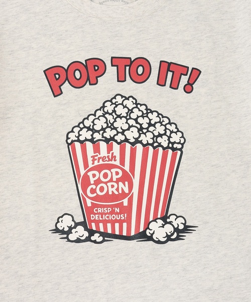 and D. petit main（アンドディープティマイン）の「【綿100】【365D.】YUMMY半袖Tシャツ（Tシャツ/カットソー・キッズ・チャコール/イエロー/オートミール/ブラウン・120cm/140cm/100cm/90cm/110cm/130cm）」の5枚目の写真