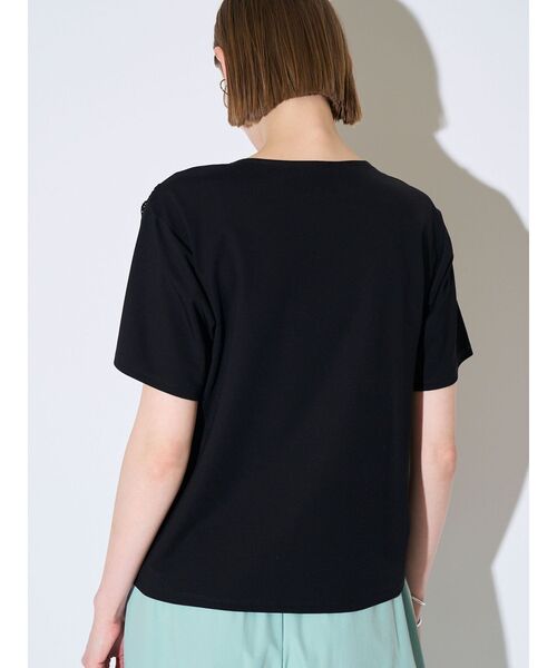 ELENDEEK(エレンディーク)の「DOCKING BUSTIER CS(Tシャツ/カットソー・レディース・ブラック/オフホワイト・FREE)」の13枚目の写真