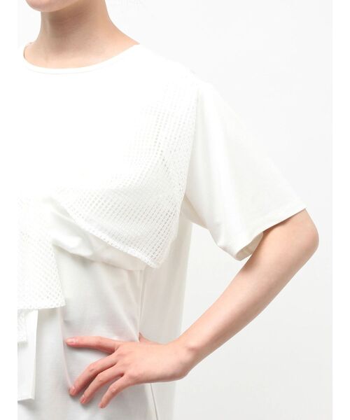 ELENDEEK(エレンディーク)の「DOCKING BUSTIER CS(Tシャツ/カットソー・レディース・ブラック/オフホワイト・FREE)」の22枚目の写真