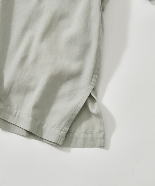 ATON(エイトン)の「【ATON/エイトン】COTTON SILK VIERA LOOSE FIT HALF SLEEVE SHIRT(シャツ/ブラウス・メンズ・ネイビー/グリーン・2/4/6)」の11枚目の写真