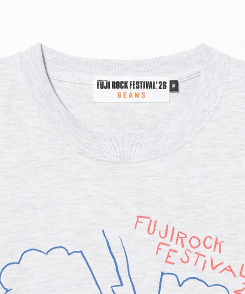BEAMS(ビームス)の「〈MEN〉FUJI ROCK FESTIVAL'26 / Takahashi Ayumi / Rain Clouds and My Guitar TEE(Tシャツ/カットソー・メンズ・アッシュグレー・M/L/XL/XXL)」の2枚目の写真