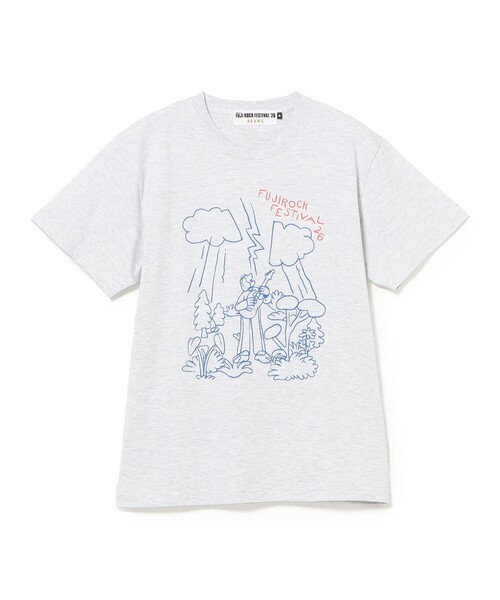 BEAMS（ビームス）の「〈MEN〉FUJI ROCK FESTIVAL'26 / Takahashi Ayumi / Rain Clouds and My Guitar TEE（Tシャツ/カットソー・メンズ・アッシュグレー・M/L/XL/XXL）」の7枚目の写真