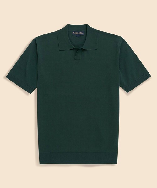 BROOKS BROTHERS(ブルックスブラザーズ)の「ギマコットン ジョニーカラー ポロセーター(ニット/セーター・メンズ・グリーン/ブラウン/ホワイト/ネイビー・X-LARGE/LARGE/MEDIUM/SMALL)」の4枚目の写真