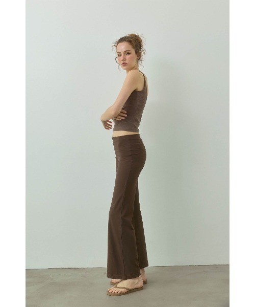 ALEXIA STAM(アリシアスタン)の「Turn-up Waist Flared Pants /ターンアップウエストパンツ(その他パンツ・レディース・ブラウン/ブラック/グレイッシュベージュ・M/S/L)」の10枚目の写真