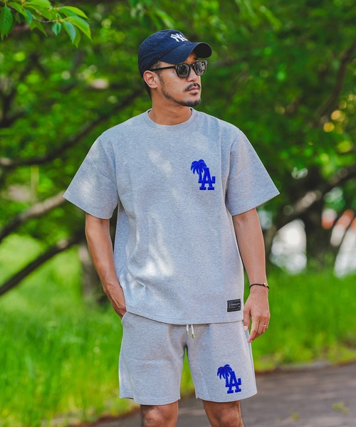 adamsJUGGLER（アダムスジャグラー）の「RTEGパームツリーLAティー（Tシャツ/カットソー・メンズ・グレー/ブルー/ブラック/ホワイト・S/L/M/XL）」の21枚目の写真